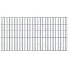 Panneaux de clôture de jardin 2d 2,008x1,03 m 14 m total gris