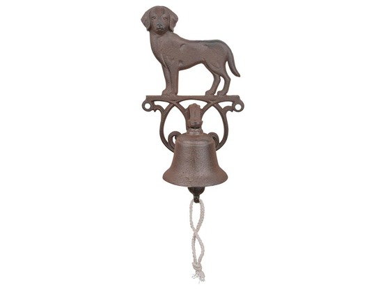 Cloche de porte en fonte petit chien