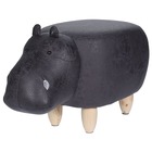 Tabouret 64 x 35 cm en forme d'hippopotame