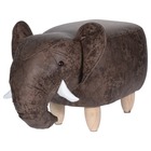 Tabouret 64 x 35 cm en forme d'éléphant