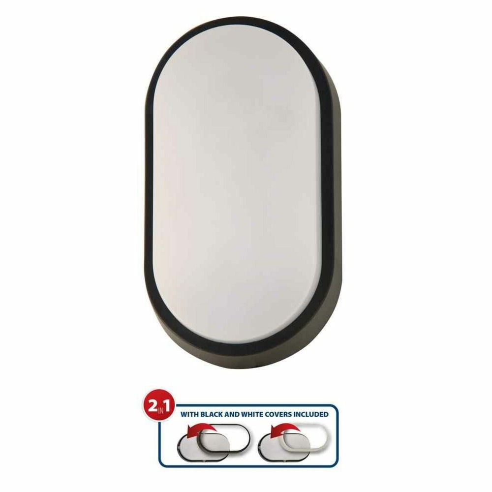 Applique tartaruga-xl2 led 14w 1000 lumen - avec 2 covers - extérieur