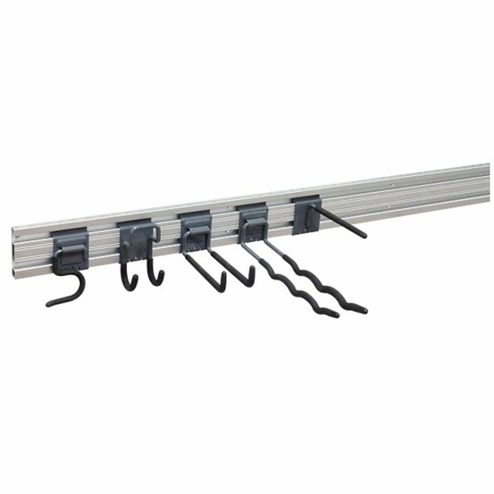 Kit profilé alu + 5 crochets