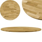 Dessus de table bois de chêne massif rond 23 mm 500 mm