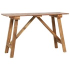 Table console 130x40x80 cm bois solide de récupération