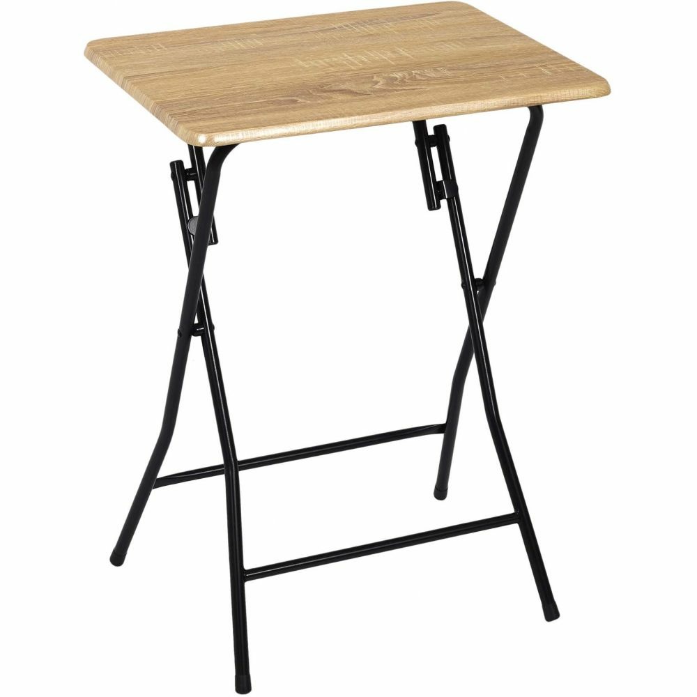 Table d'appoint plateau en bois ulm 48 x 38 cm
