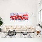 Jeu de tableau sur toile fleurs multicolore 150x60 cm