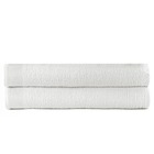 Serviettes de bain 2 pcs coton 450 g/m² 100x150 cm blanc