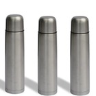 Bouteille thermos isotherme inox 1 l (lot de 3)