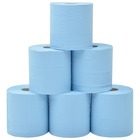 Essuie-tout en papier 2 couches 6 rouleaux 20 cm bleu