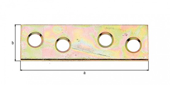 Platine d'assemblage bichromatée 50x14 pack12pièces