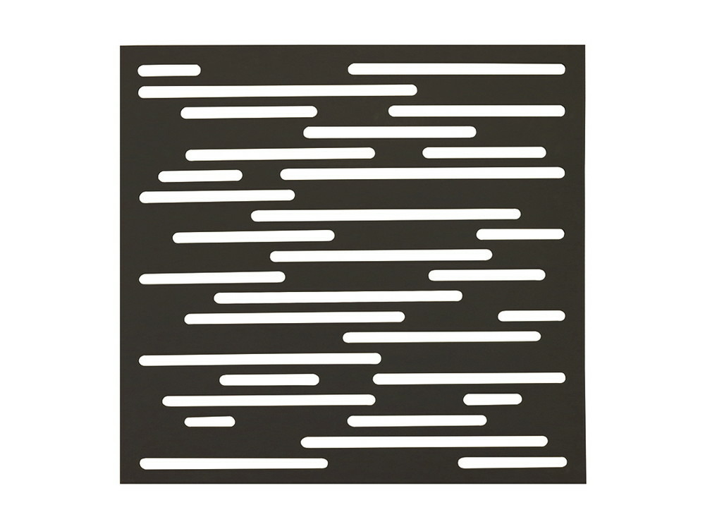 Panneau décoratif nautic rouille - 1 m carré en résine polypropylène - fixé au mur