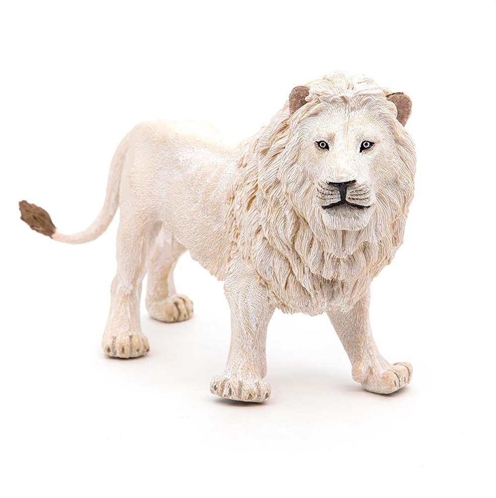 Figurine lion blanc