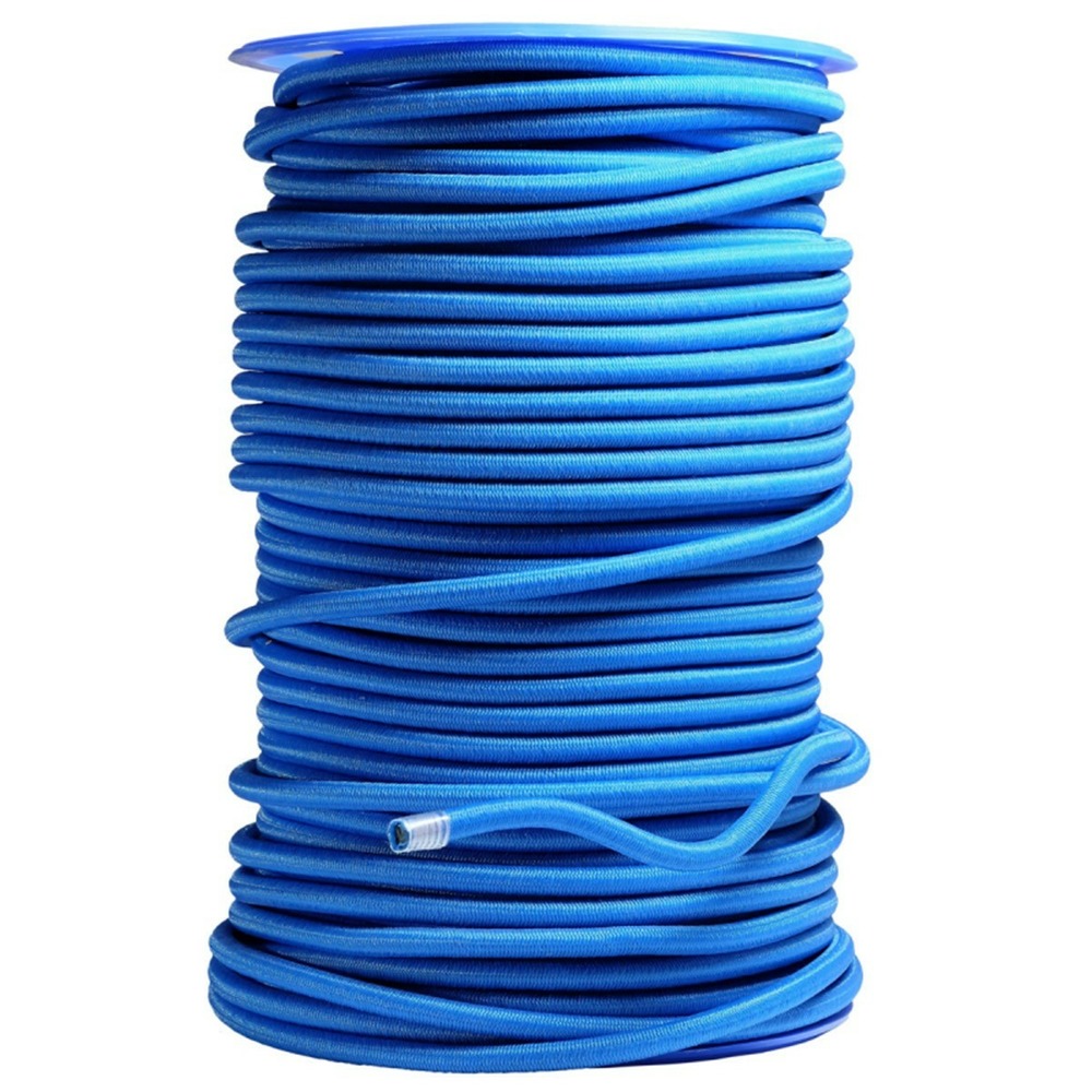 Sandow élastique bleu 100 mètres - qualité pro tecplast 9sw - diamètre 9mm