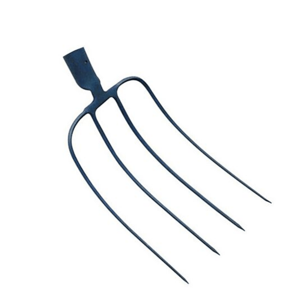 Fourche à fumier douille 4 dents sans manche