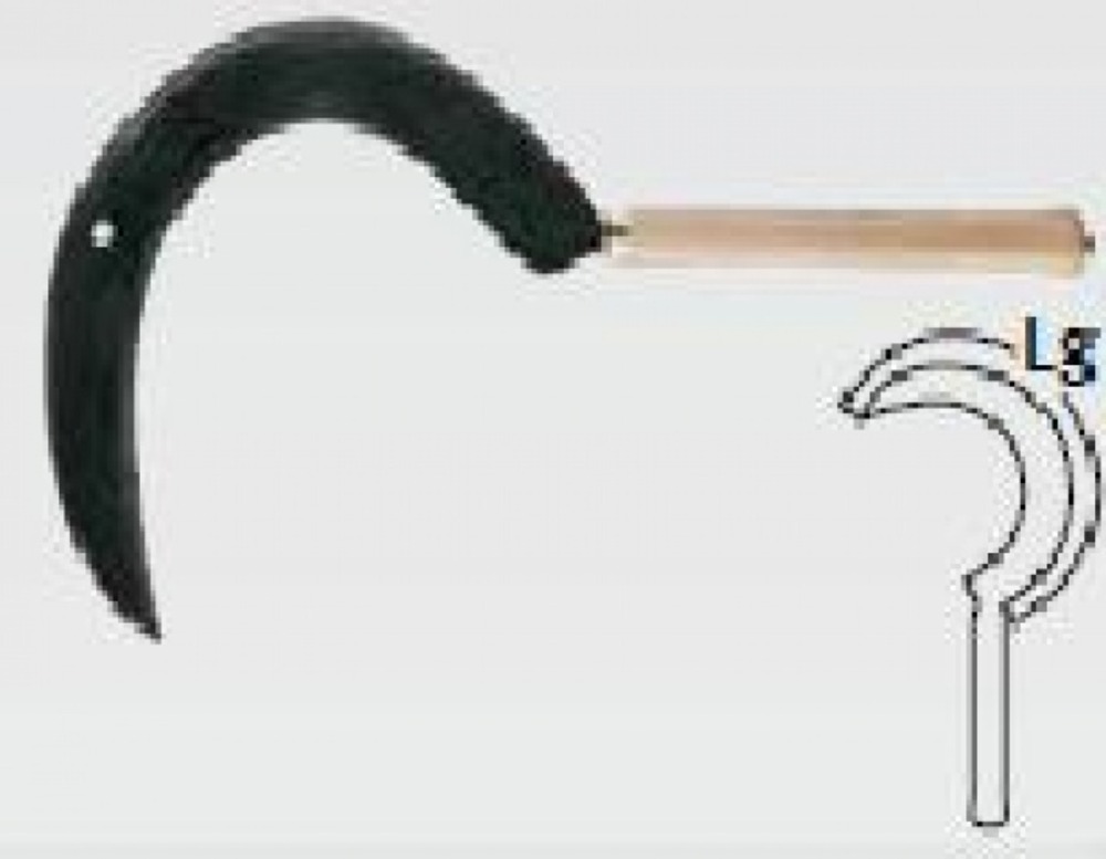 Faucille corse manche long - droitier 55 cm