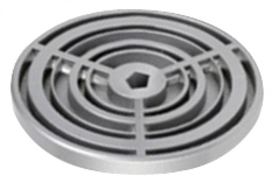 Plaque de support pour trépan à pierre et céramique