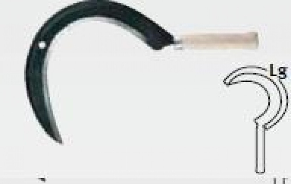 Faucille à herbe - droite 45 cm