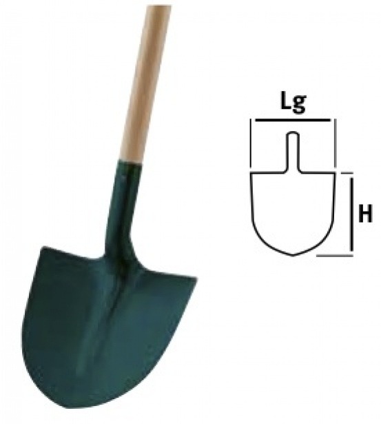 PELLE RONDE TOLE 25CM SANS MAN-(845172)