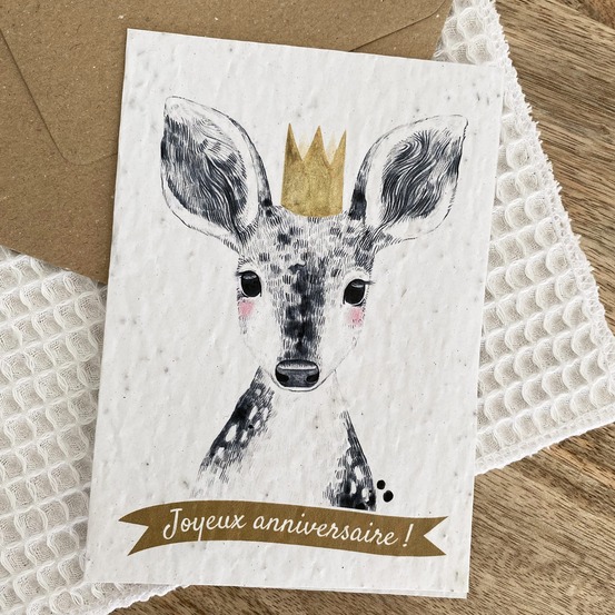 Carte ensemencée à planter - joyeux anniversaire