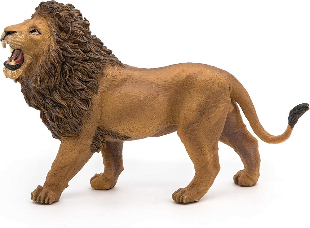 Figurine lion rugissant