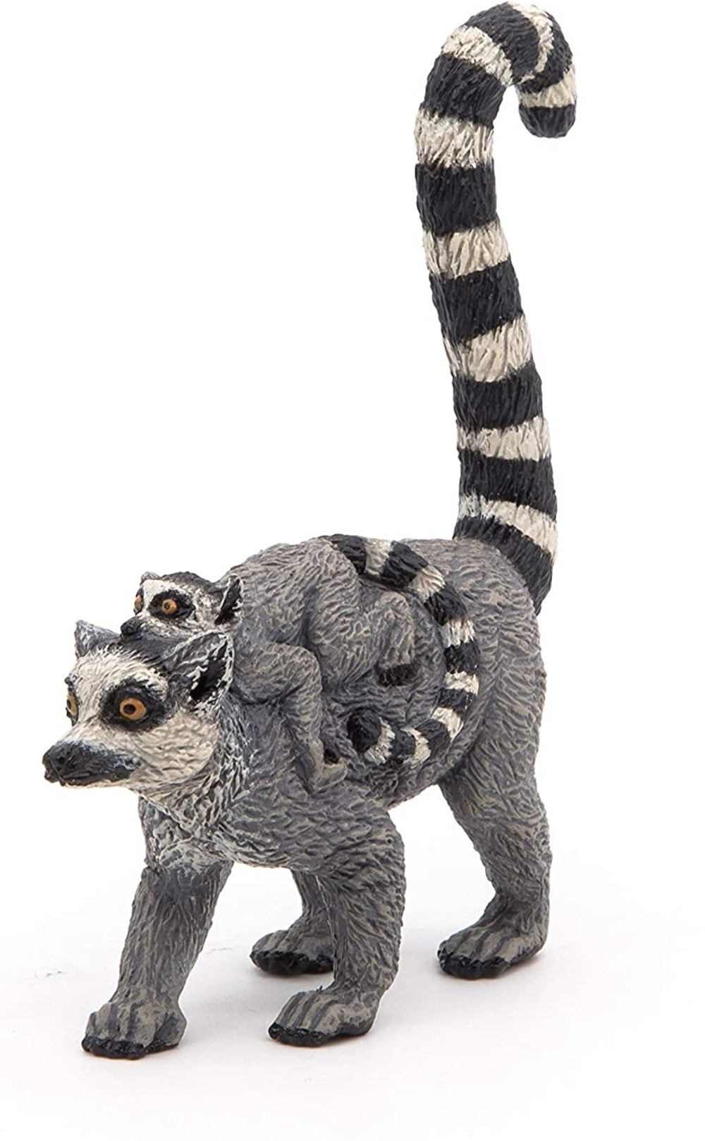 Figurine lémurien et son bébé
