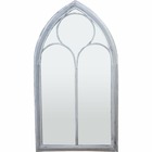 Grand miroir fenêtre en métal eglise