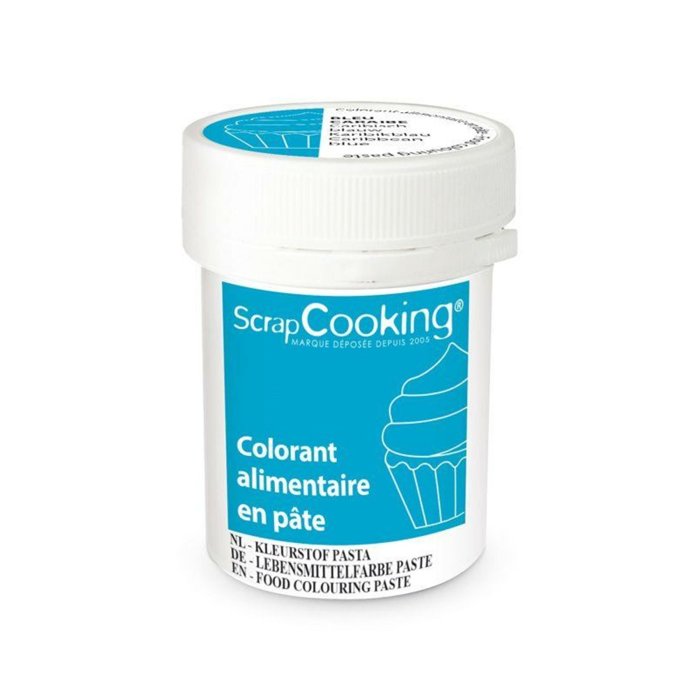 Colorant alimentaire en pâte 20 g - bleu caraïbes
