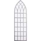 Grand miroir fenêtre en métal gothique