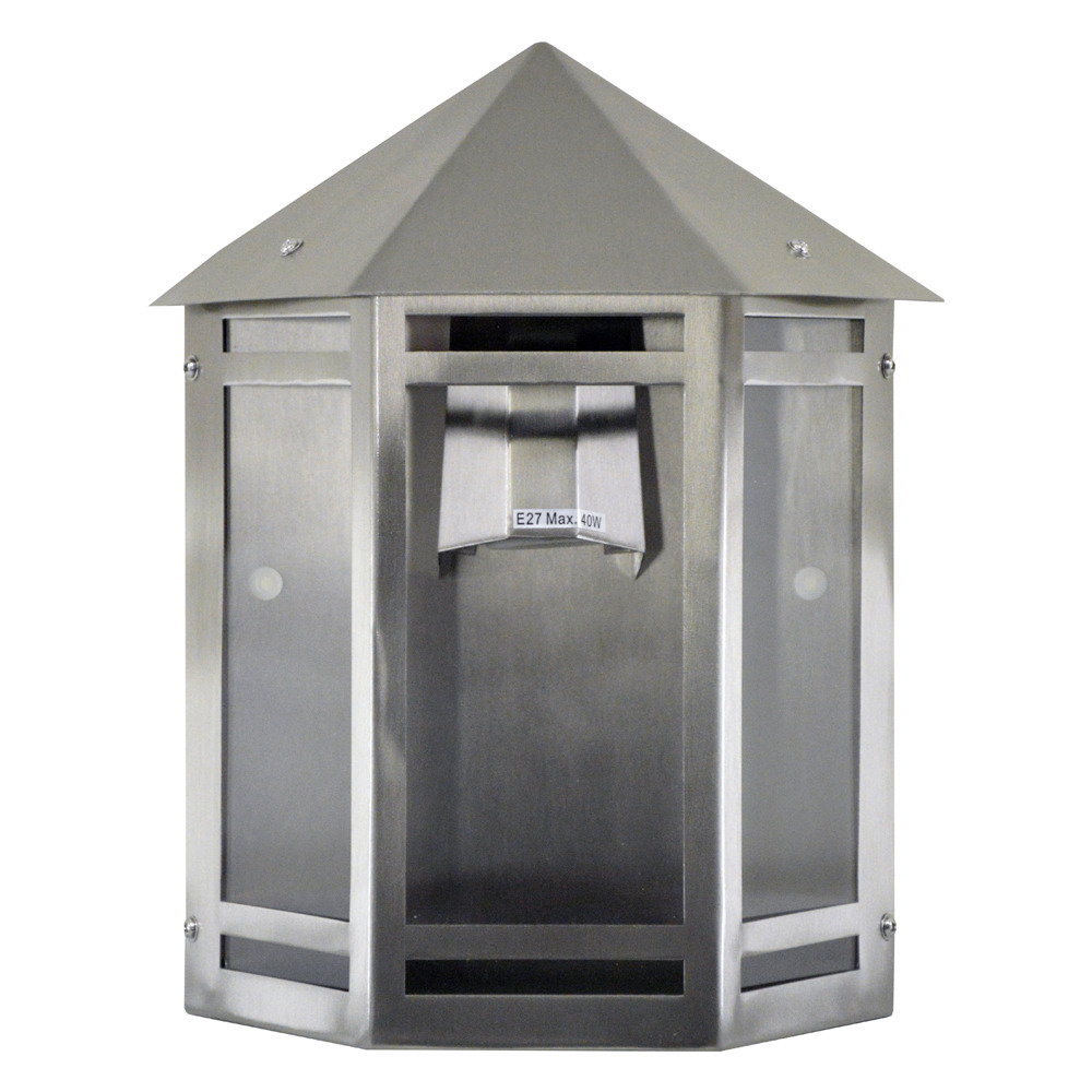 Demi applique inox e27 60w - i-watts outdoor