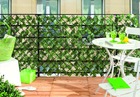 Treillis de balcon osier + feuilles synthétiques 1 x 2m greenly