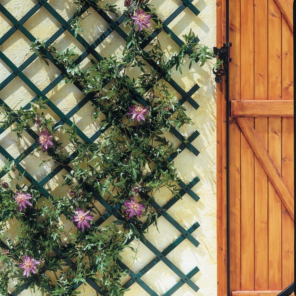 Treillis extensible en pvc 0,5 x 1,5 m vert treilliflex