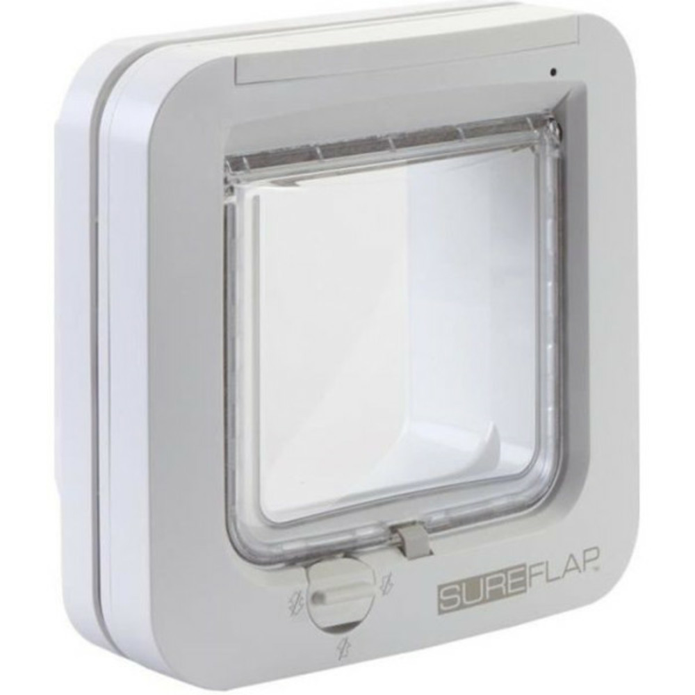 Chatiere a puce électronique - blanc - 142 mm x 120 mm (mémorisation d'un maximum de 32 puces)