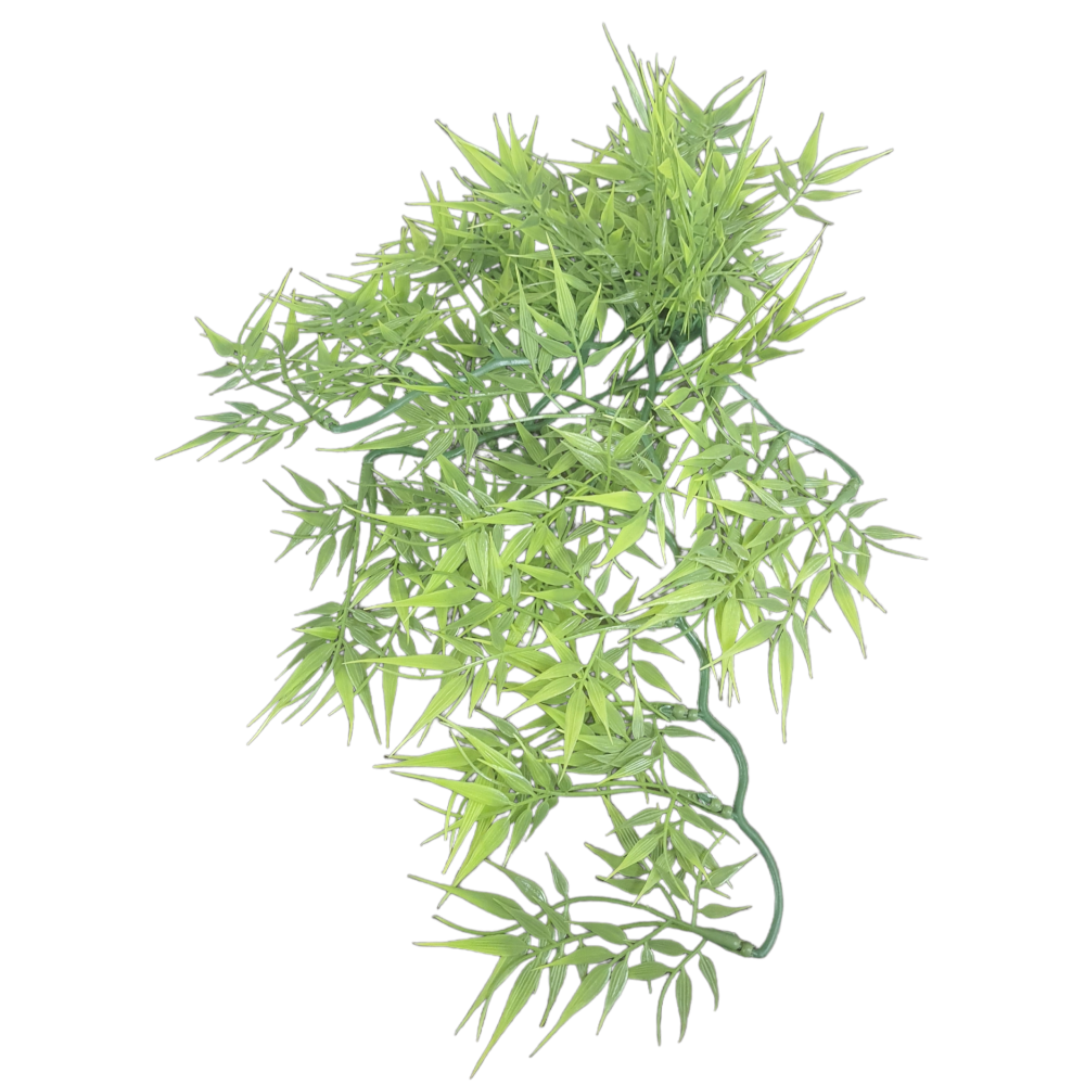 Plante en plastique feuilles de bambou d'environs 46 cm.