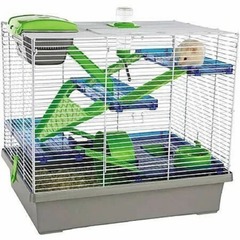 Cage hamster souris pico xl gris 50x36x45cm