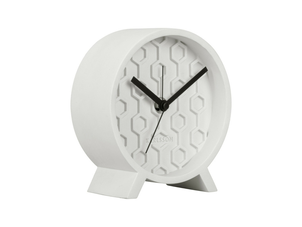 Réveil honeycomb blanc