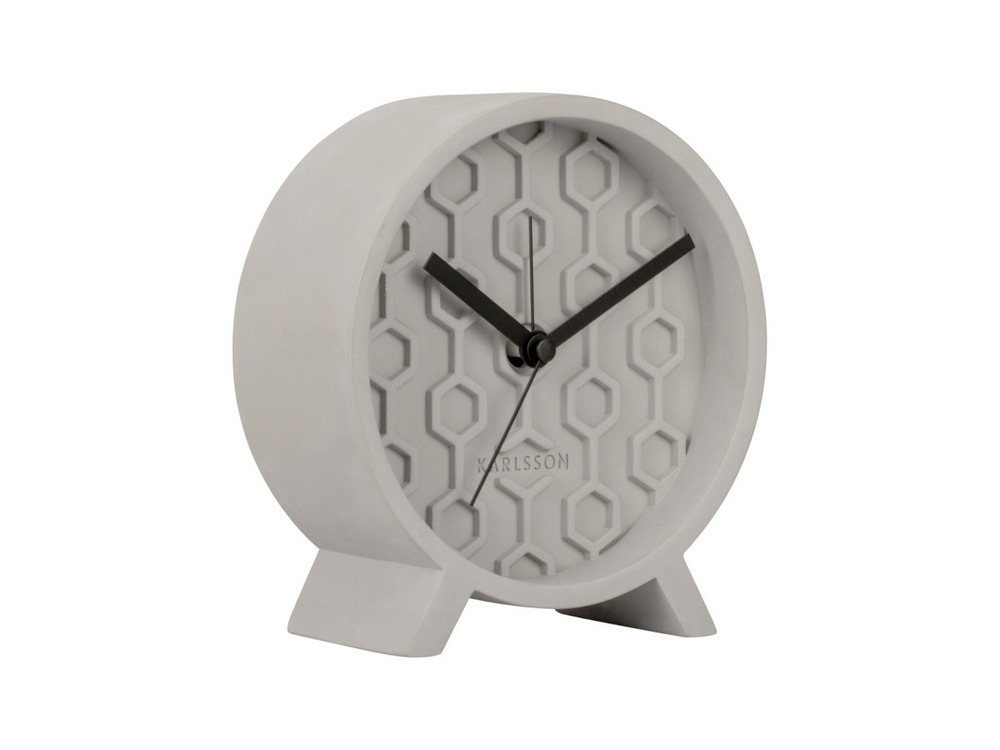 Réveil honeycomb gris