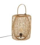 Lampe à poser en bambou h 39 cm