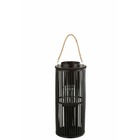 Lanterne en tube bambou noir de 60cm