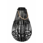 Lanterne en forme de goutte en bambou noir