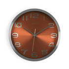 Horloge murale  orange aluminium (4 x 30 x 30 cm)