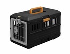 Caisse de transport / cage, poignée, ventilation optimale, pour chat & chien max 12 kg - pet carry - fc-550, noir