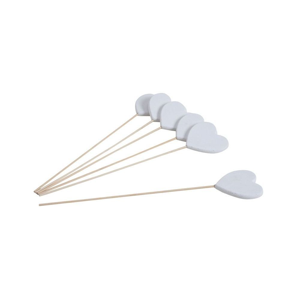 Cœurs En Bois Blanc 3 Cm - Lot De 100, Pour Décoration De Mariage, Loisirs Créatifs, Scrapbooking - 3