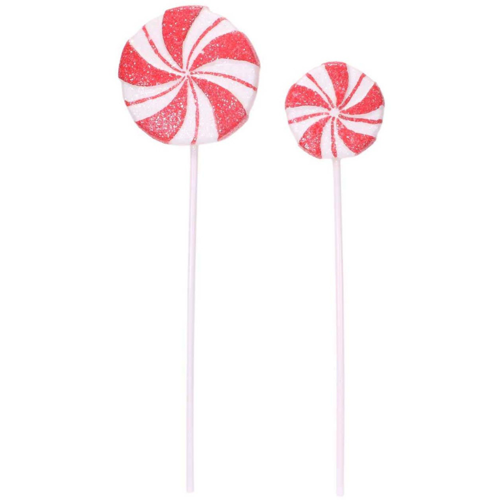 Décoration de table sucettes de noel (lot de 2)