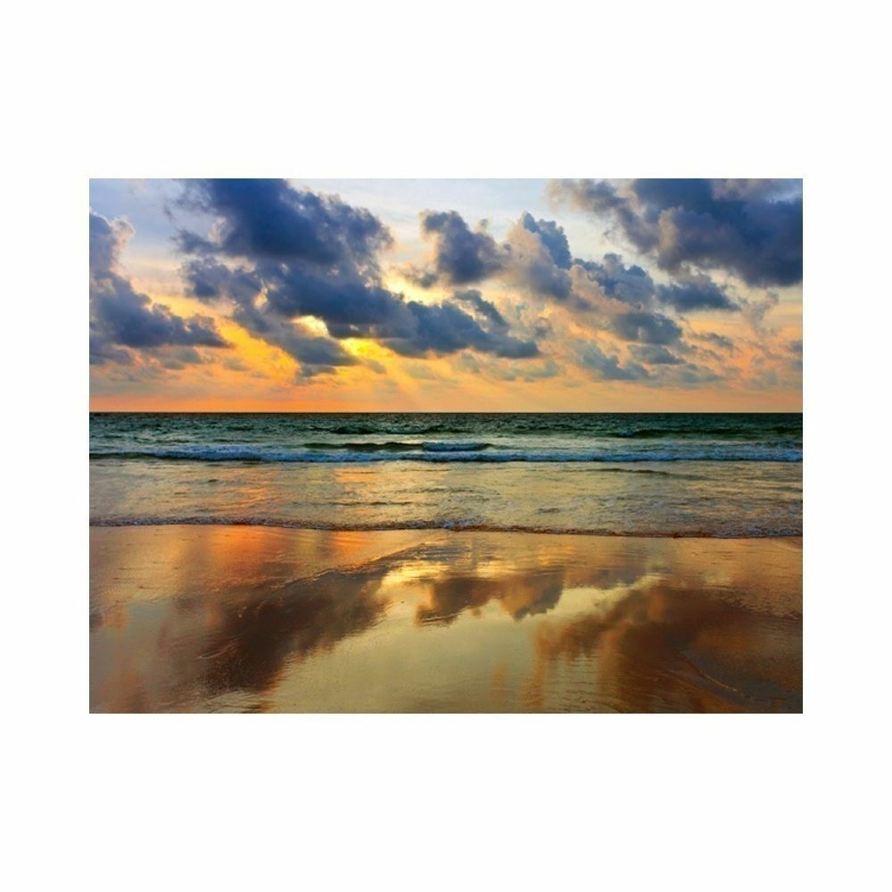Papier peint - coucher de soleil coloré sur la mer 300x231 cm