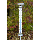 Thermomètre géant de jardin led solaire