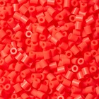 Sachet 1000 perles plastique midi rouge fluo
