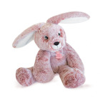 Peluche lapin rose sweety mousse 25 cm