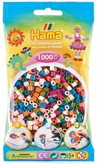 Sachet 1000 perles plastique midi mix 58 couleurs