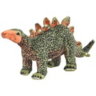 Jouet en peluche dinosaure stegosaurus vert et orange xxl