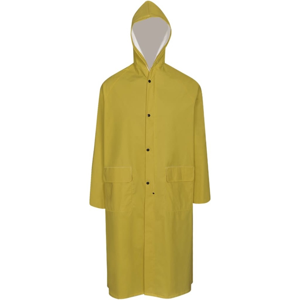Imperméable robuste avec capuchon jaune xxl